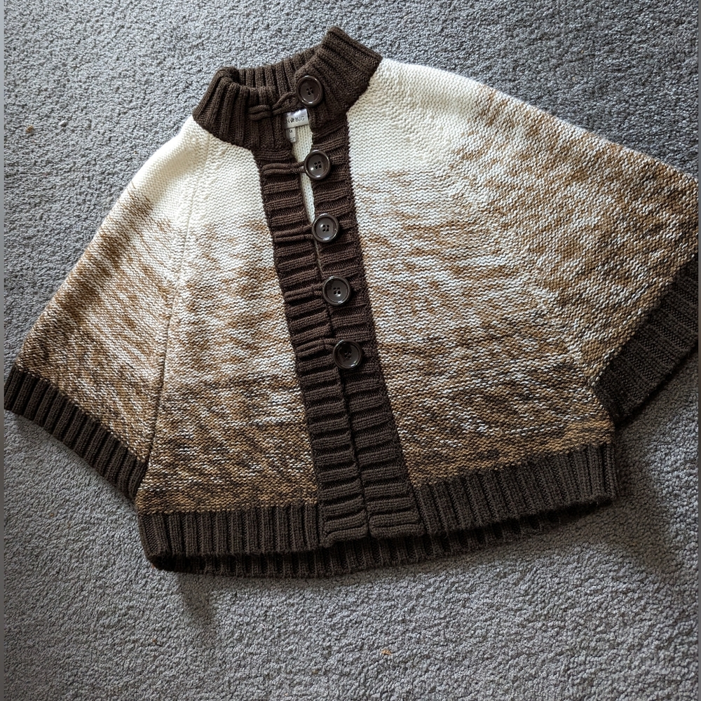 Ombre sweater cape style